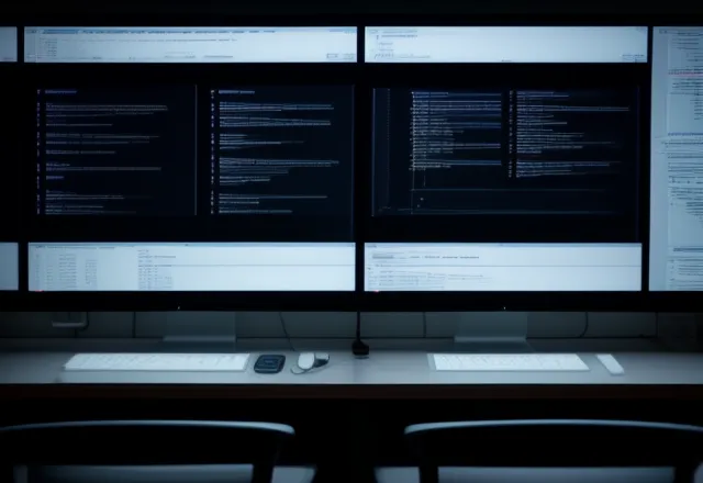 Visualisasi manajemen proyek Agile skala besar di pusat operasional modern