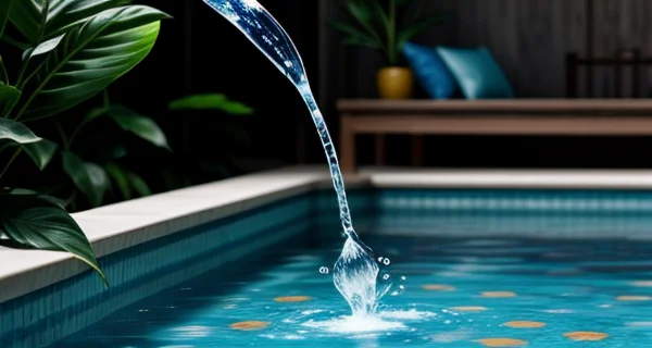 Kolam peternakan ikan guppy indoor berlantai semen epoksi mulus tanpa retak berisi ratusan ikan hias sehat dengan sistem aerasi air jernih.