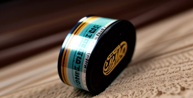 Detail tekstur stiker vinyl doff matte anti luntur pada botol amber