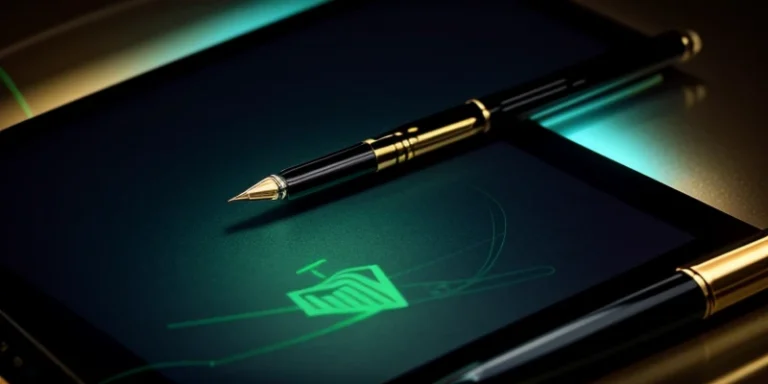 Diagram konseptual psikologi penjualan B2B yang menunjukkan transisi dari layar presentasi animasi 3D menuju penandatanganan dokumen kontrak bernilai tinggi.
